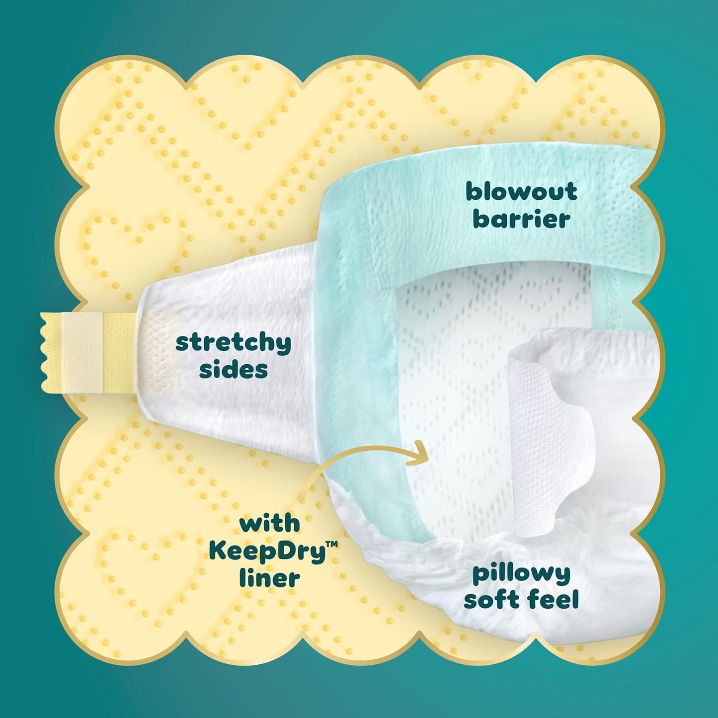 Pampers Baby Diapers - Swaddlers - Size 0, 31 Count, Ultra Absorbent Disposable Newborn Diaper