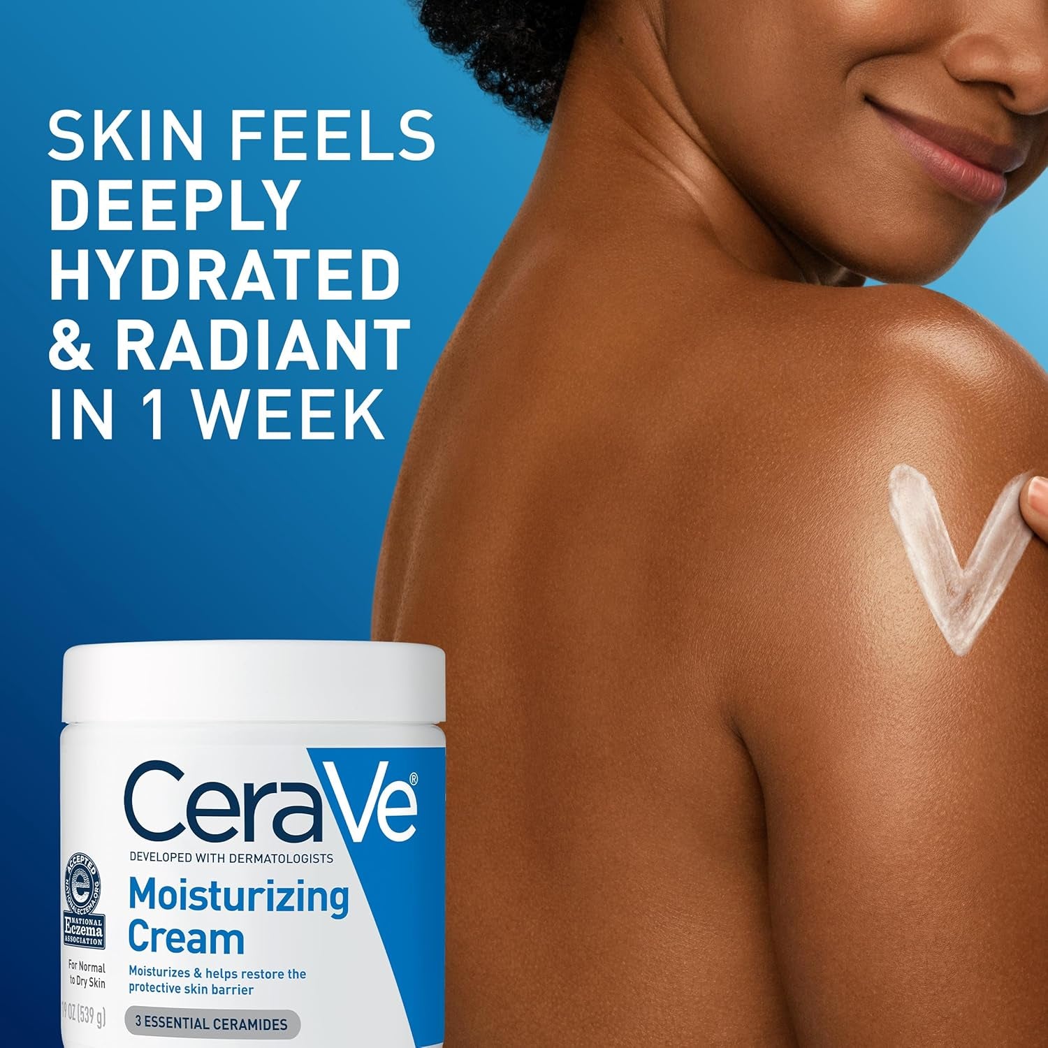 CeraVe Moisturizing Cream Face Body Moisturizer Fragrance Free 19 oz Tub New