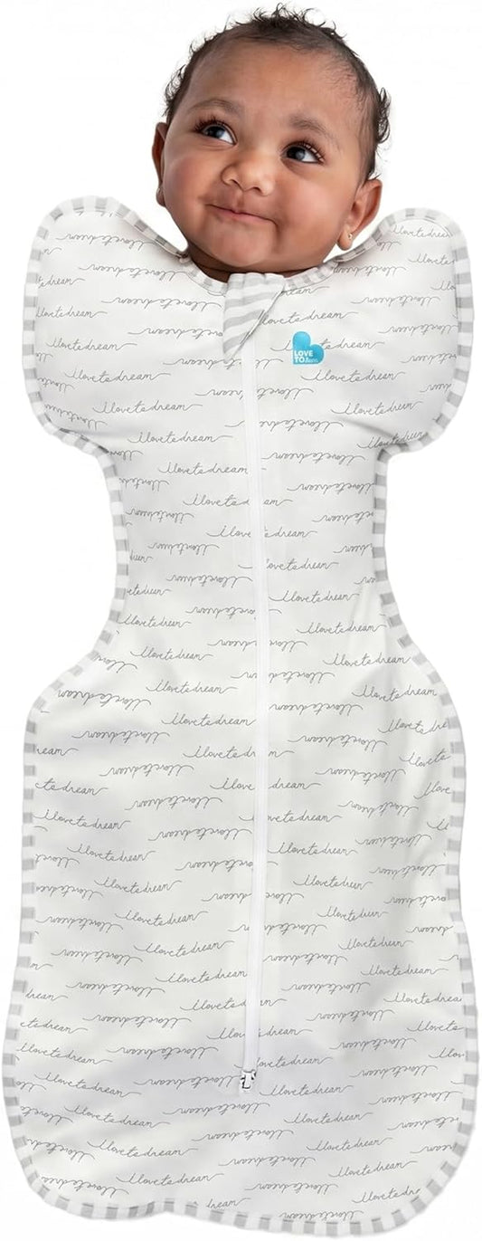 Love to Dream Swaddle UP, Baby Sleep Sack, Self-Soothing Swaddles for Newborns, Get Longer Sleep, Snug Fit Helps Calm Startle Reflex, New Born Essentials for Baby, 1.0 TOG, Newborn 5-8.5 Lbs, Dreamer