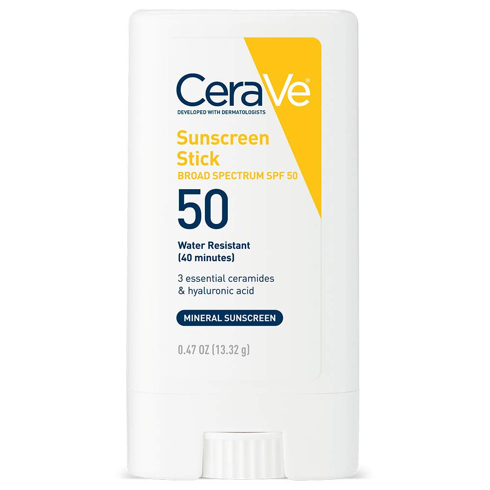 CeraVe Mineral Sunscreen Stick SPF 50 Face Sunscreen Zinc Oxide 0.47oz New
