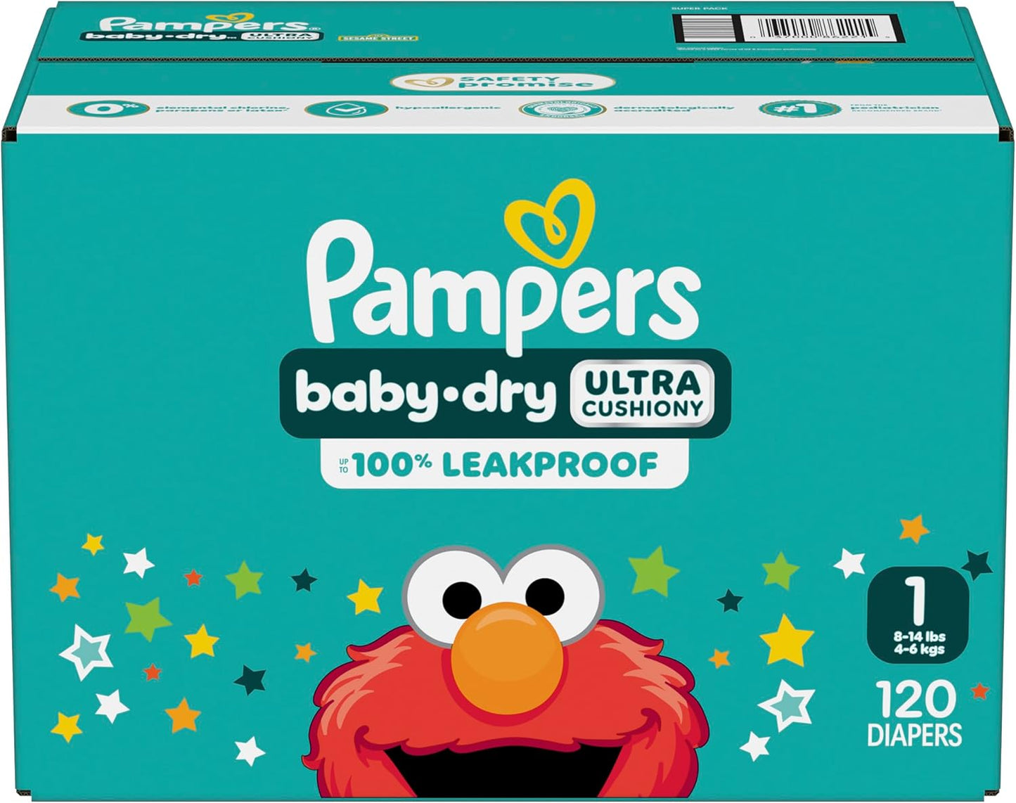Pampers Diapers - Baby Dry - Size 2, 112 Count, Absorbent Disposable Infant Diaper (Packaging May Vary)