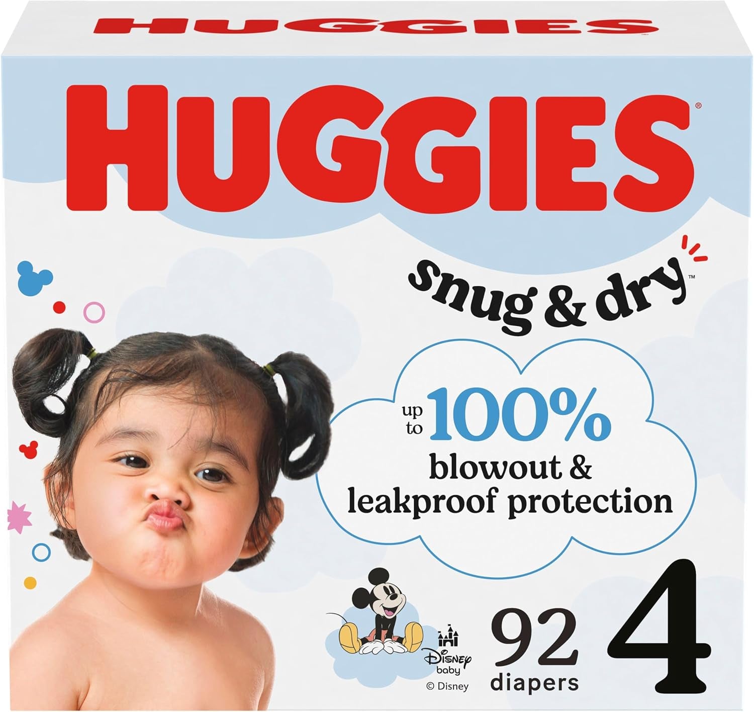 Huggies Size 5 Diapers, Snug & Dry Baby Diapers, Size 5 (27+ Lbs), 132 Count