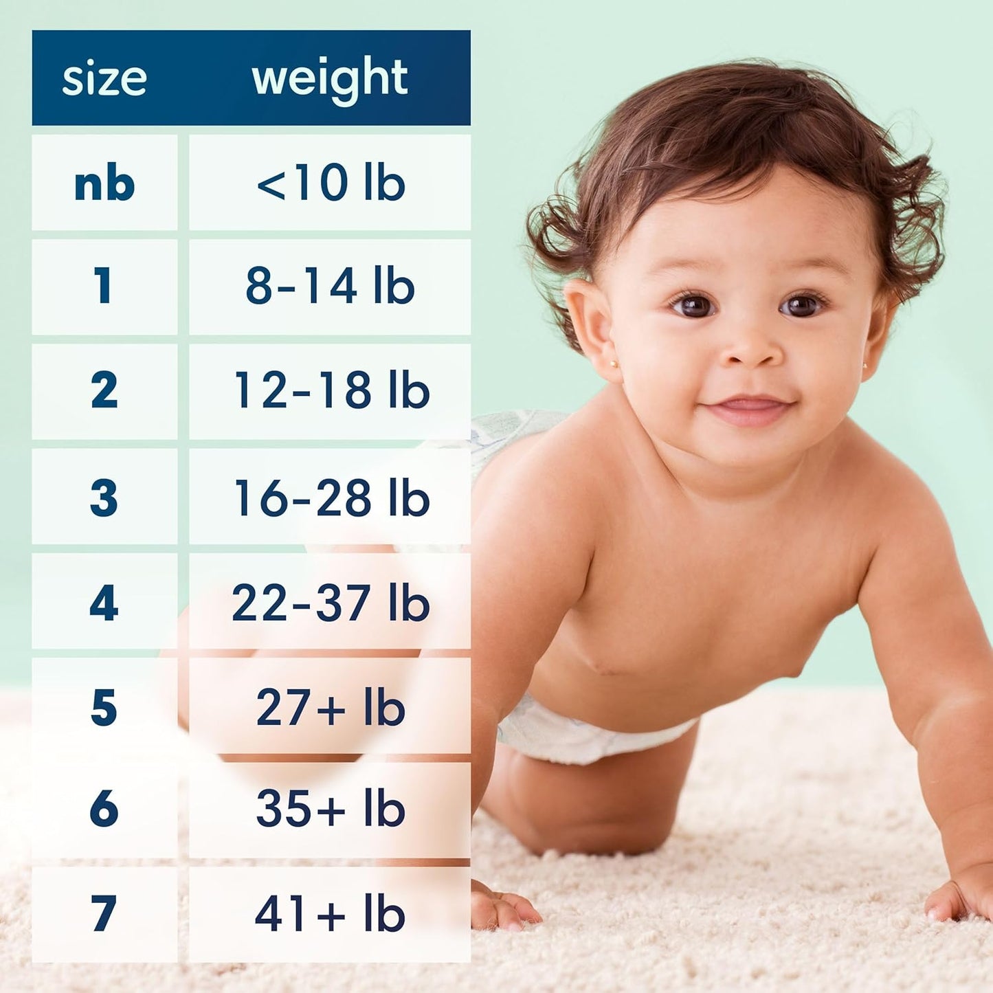 Pampers Pure Baby Diapers, Size 0 (>10 Lbs ), 128, up to 100% Leakproof, Premium Hypoallergenic Soft Diapers