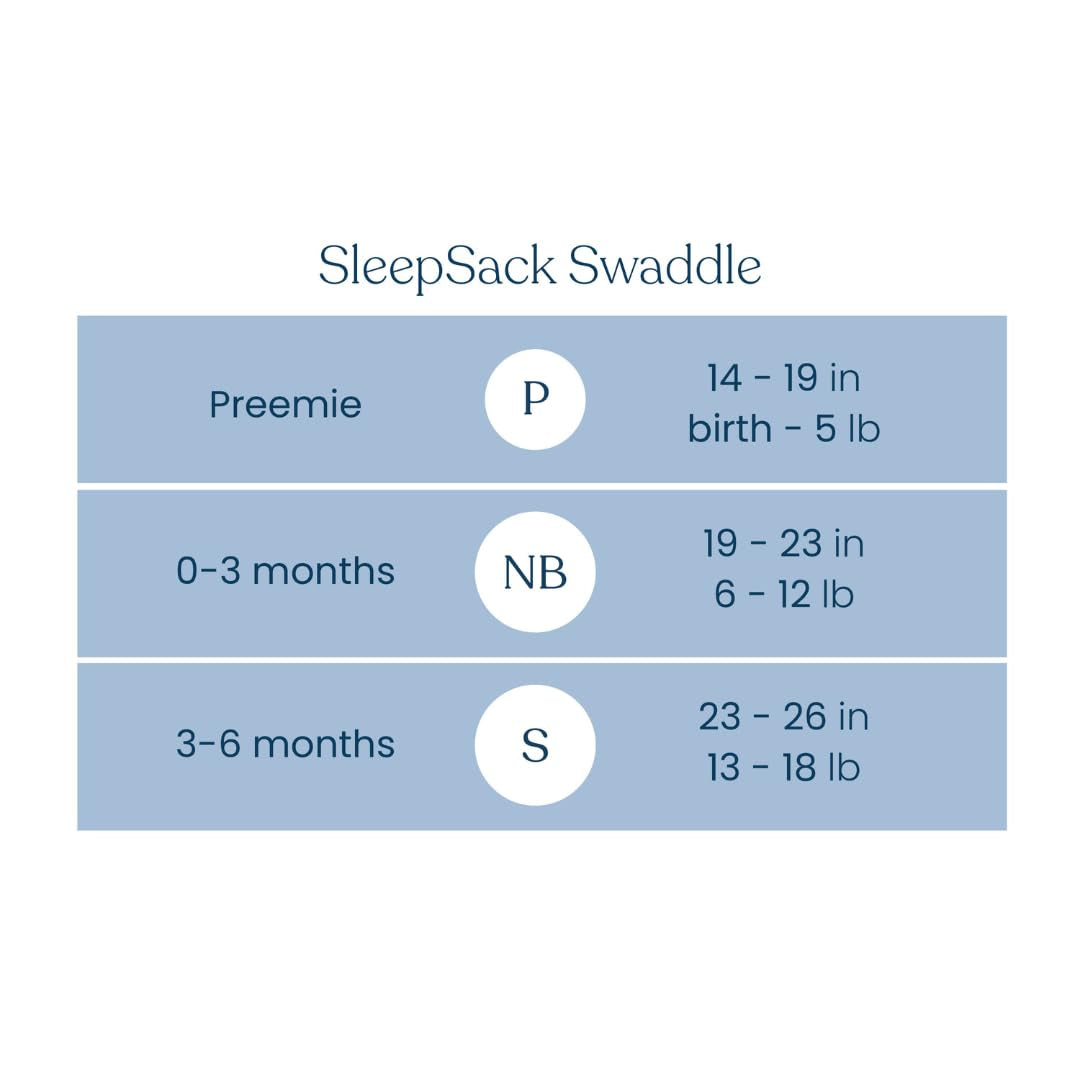 HALO 100% Cotton Sleepsack Swaddle, 3-Way Adjustable Wearable Blanket, TOG 1.5, Stardust, Small, 3-6 Months